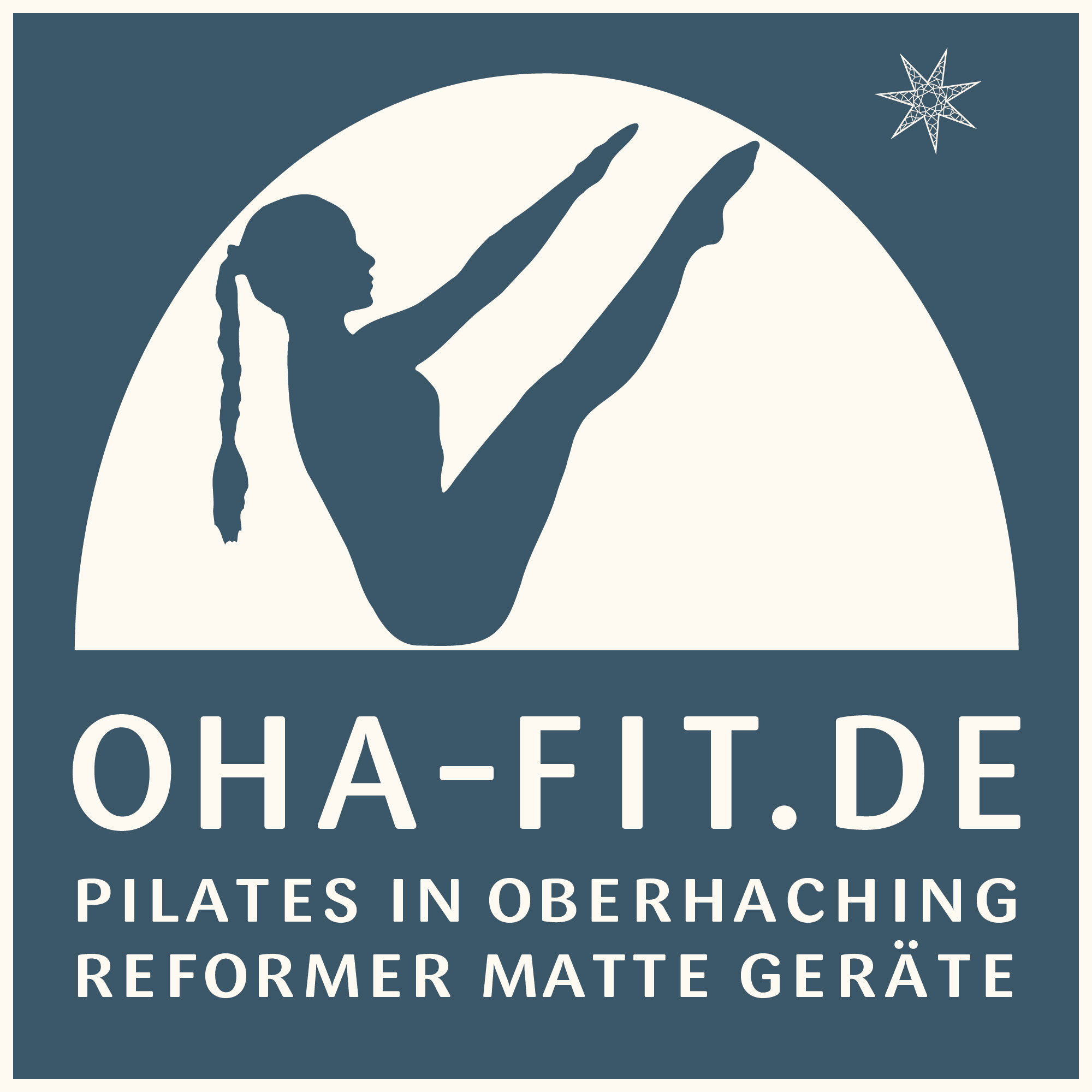 Logo – *OHA-FIT.DE* Pilates in Oberhaching * Matte Reformer Geräte Fitness – Landkreis München 